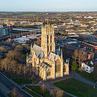 Buy canvas prints of St Georges Church, Doncaster by Apollo Aerial Photography
