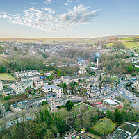 Buy canvas prints of Holmfirth Sunrise by Apollo Aerial Photography