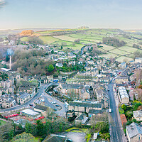 Buy canvas prints of Holmfirth Panorama by Apollo Aerial Photography
