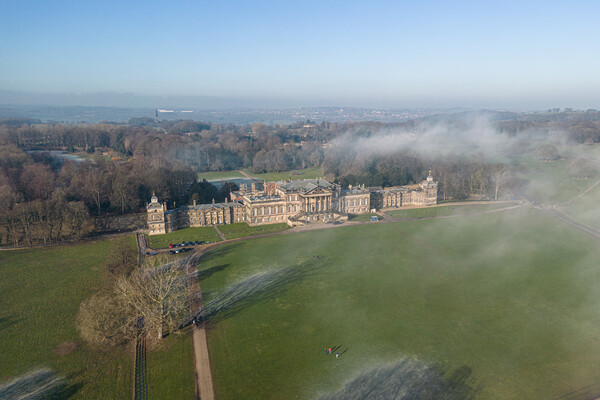 Wentworth Woodhouse In The Mist Picture Board by Apollo Aerial Photography