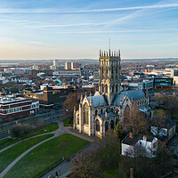 Buy canvas prints of St Georges Church, Doncaster by Apollo Aerial Photography