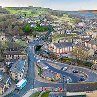Buy canvas prints of Holmfirth by Apollo Aerial Photography
