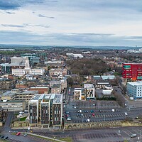 Buy canvas prints of Barnsley Panorama by Apollo Aerial Photography