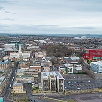 Buy canvas prints of Barnsley Skyline by Apollo Aerial Photography