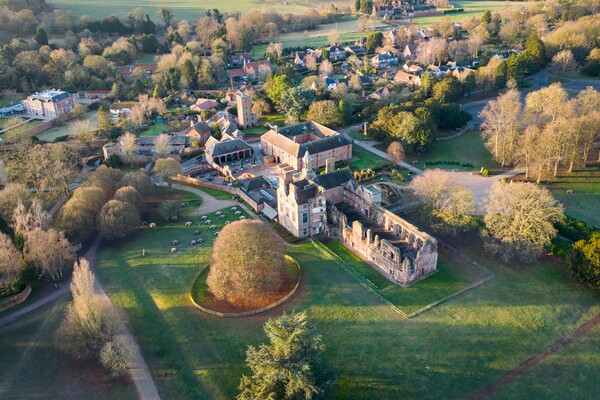 Rufford Abbey Picture Board by Apollo Aerial Photography