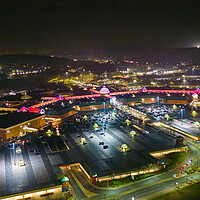 Buy canvas prints of Meadowhall at Night by Apollo Aerial Photography