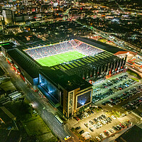 Buy canvas prints of Bramall Lane at Night by Apollo Aerial Photography