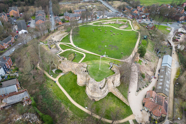 Pontefract Castle From The Air Picture Board by Apollo Aerial Photography