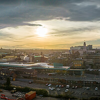 Buy canvas prints of Barnsley Skyline Panorama by Apollo Aerial Photography