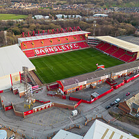 Buy canvas prints of Oakwell Barnsley FC by Apollo Aerial Photography