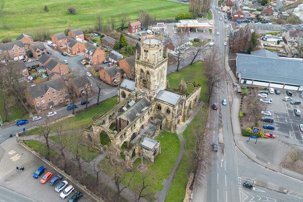 All Saints Church Pontefract Picture Board by Apollo Aerial Photography