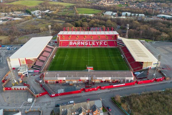Barnsley FC Picture Board by Apollo Aerial Photography