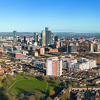 Buy canvas prints of Manchester Panorama by Apollo Aerial Photography