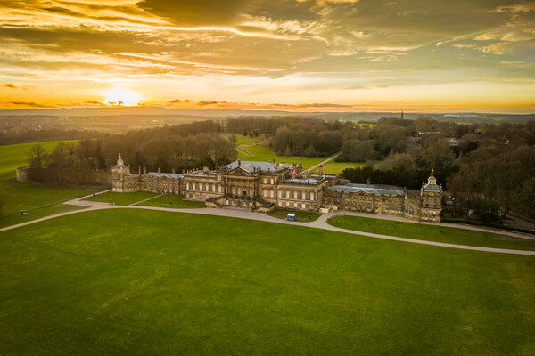 Wentworth Woodhouse Sunset Picture Board by Apollo Aerial Photography