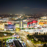 Buy canvas prints of Old Trafford Lights by Apollo Aerial Photography