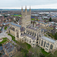 Buy canvas prints of Gloucester Cathedral From The Air by Apollo Aerial Photography