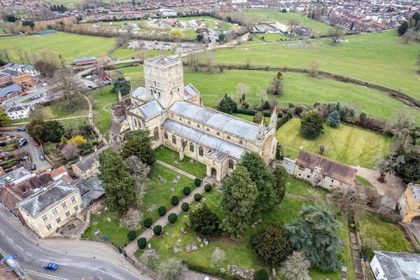 The Abbey Church of St Mary the Virgin Picture Board by Apollo Aerial Photography