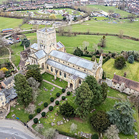 Buy canvas prints of The Abbey Church of St Mary the Virgin by Apollo Aerial Photography