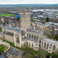 Buy canvas prints of Gloucester Cathedral by Apollo Aerial Photography