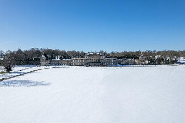 Wentworth Woodhouse In The Snow Picture Board by Apollo Aerial Photography