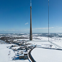 Buy canvas prints of The Emley Moor transmitting station by Apollo Aerial Photography