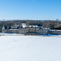 Buy canvas prints of Wentworth Woodhouse Snow by Apollo Aerial Photography