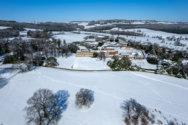 Winter At Cannon Hall Picture Board by Apollo Aerial Photography
