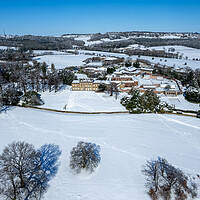 Buy canvas prints of Winter At Cannon Hall by Apollo Aerial Photography