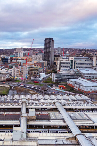 The City of Sheffield Picture Board by Apollo Aerial Photography