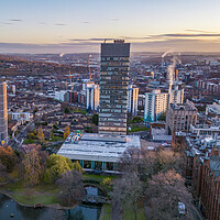 Buy canvas prints of Sheffield Arts Tower by Apollo Aerial Photography