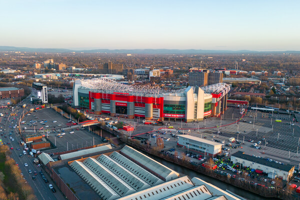 Old Trafford Manchester Picture Board by Apollo Aerial Photography
