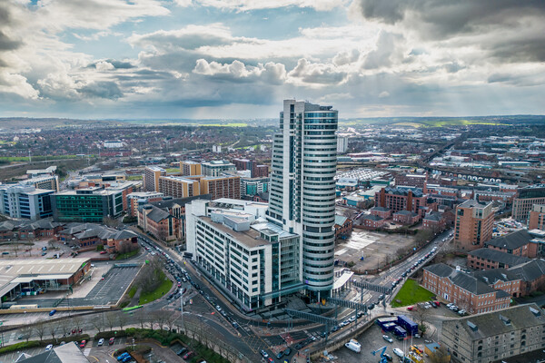 Bridgewater Place Leeds Picture Board by Apollo Aerial Photography