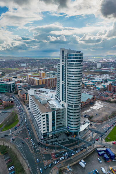 Bridgewater Place Leeds Picture Board by Apollo Aerial Photography
