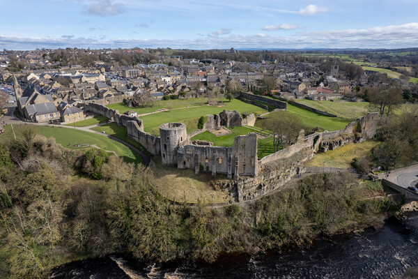 Barnard Castle From The Air Picture Board by Apollo Aerial Photography