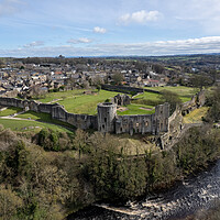 Buy canvas prints of Barnard Castle From The Air by Apollo Aerial Photography