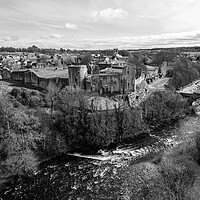 Buy canvas prints of Barnard Castle On The River Tees by Apollo Aerial Photography