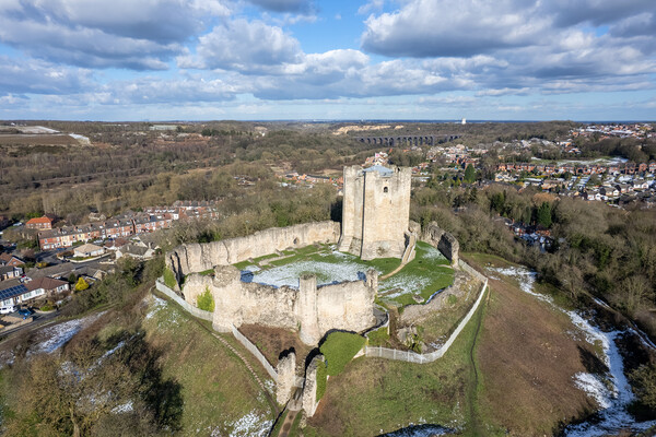 Conisbrough Castle Picture Board by Apollo Aerial Photography