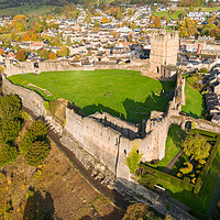 Buy canvas prints of Richmond Castle North Yorkshire by Apollo Aerial Photography