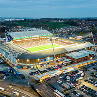 Buy canvas prints of Leeds United Capacity Crowd by Apollo Aerial Photography