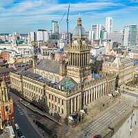 Buy canvas prints of Leeds Town Hall From The Air by Apollo Aerial Photography