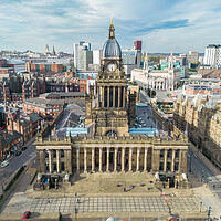 Buy canvas prints of Leeds Town Hall From The Air by Apollo Aerial Photography
