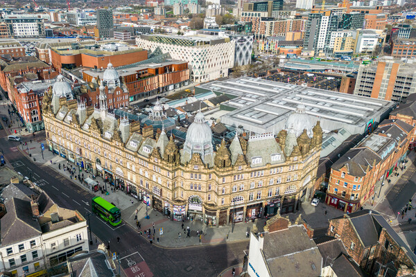 Leeds Kirkgate Market Picture Board by Apollo Aerial Photography