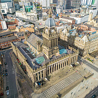 Buy canvas prints of Leeds Town Hall From Above by Apollo Aerial Photography