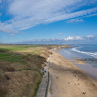 Buy canvas prints of Seaham Hall Beach by Apollo Aerial Photography