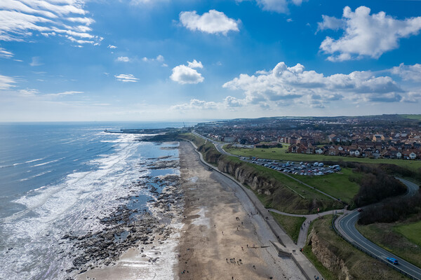 Seaham Hall Beach Picture Board by Apollo Aerial Photography