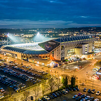 Buy canvas prints of Elland Road Football Stadium by Apollo Aerial Photography