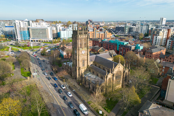 Saint Anne's Cathedral Picture Board by Apollo Aerial Photography