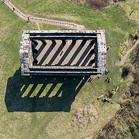 Buy canvas prints of Penshaw Monument Aerial View by Apollo Aerial Photography