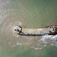 Buy canvas prints of Seaham Lighthouse by Apollo Aerial Photography