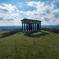 Buy canvas prints of Penshaw Monument Aerial Photo by Apollo Aerial Photography
